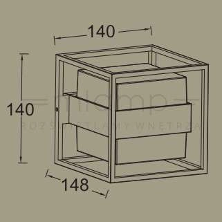 Ścienna lampa CRUZ 5199201118 elewacyjna LED 13W 3000K IP54 szara outlet
