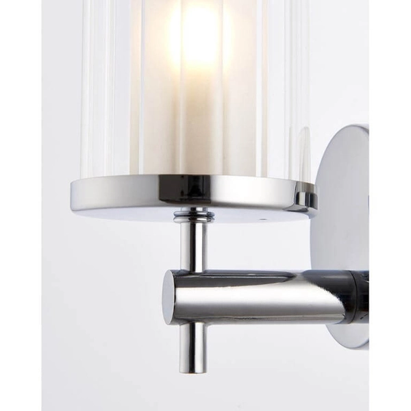 Łazienkowy kinkiet Britton 51885 Endon szklany klosz IP44 chrom