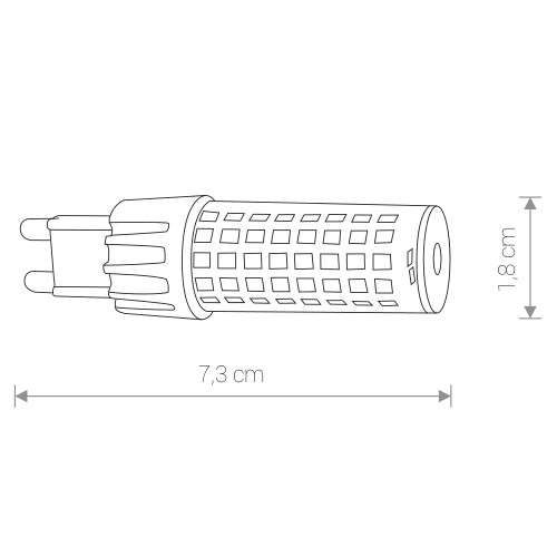 Żarówka BULB 9197 Nowodvorski LED G9 7W 700lm 230V biała ciepła