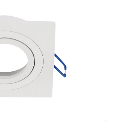 Podstropowa lampa kwadratowa Luba 04043 do przedpokoju biała