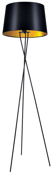 Lampa podłogowa Remi K-4358 na trójnogu czarna złota