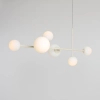 Zwisowa lampa molekułowa Dione 1092K9 Aldex kule białe kremowe
