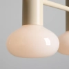 Wisząca lampa do kuchni Flo 3 Cream 7000E9_S owalna beżowa