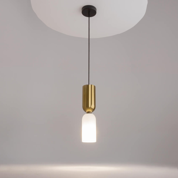 Lampa wisząca Memory MOD177PL-01G Maytoni do jadalni czarna biała złota