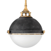 Wisząca lampa do spiżarni QN-FLETCHER-P-M-AZ ball biała