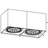 Spot LAMPA sufitowa BOX ACGU10-116 Zumaline prostokątny downlight biały