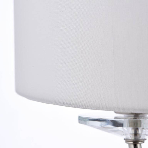 Lampa ścienna z abażurem Nixon 60180 Endon hampton ecru nikiel