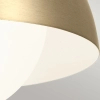Metalowa lampa wisząca/ścienna/sufitowa Niva KL-NIVA-1W-1P-CPZ szampańska