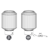 Nocna lampka Lord R57761113 LED 2W 3000K ładownie USB czarna bursztynowa