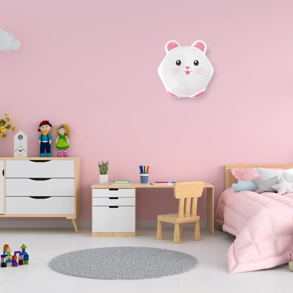 Dziecięcy plafon SWEET PINK ML6180 LED 40W 4000k królik różowy