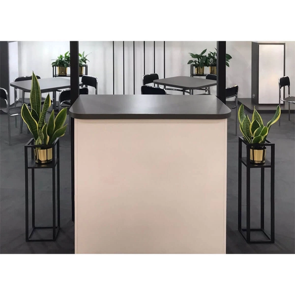 Dekoracyjny stojak na kwiaty Kaja Home KS-03 KWIETNIK L metalowy czarny