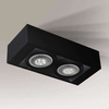Spot LAMPA sufitowa KOGA 1153 Shilo natynkowa OPRAWA metalowa prostokątna czarna