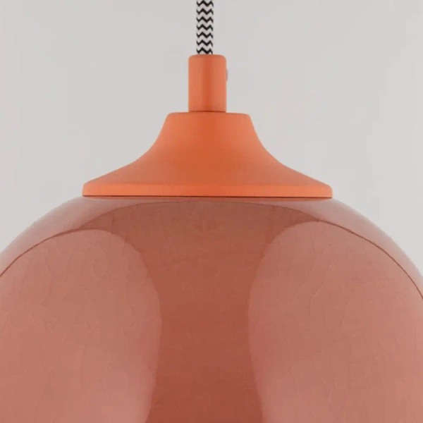 Wisząca lampa z ceramiki Tigali terakotowa 5243 1xE27 nad stół
