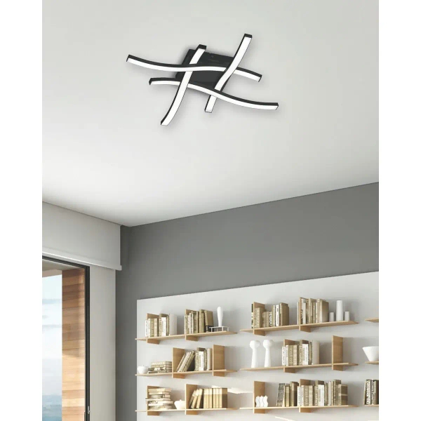 Sufitowa lampa ROUTE R62474132 czarna LED 4x5W 3000K IP20 2000lm