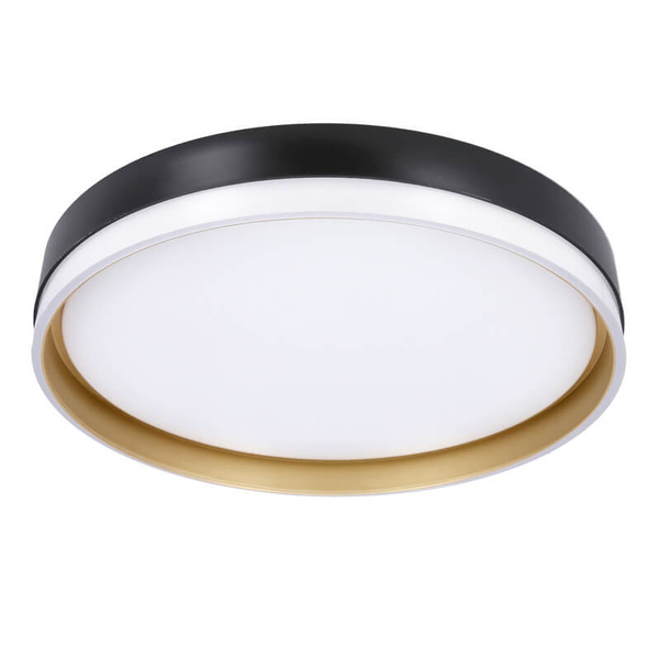 Okrągły plafon Florida 13-11343 LED 24W 4000K czarny złoty