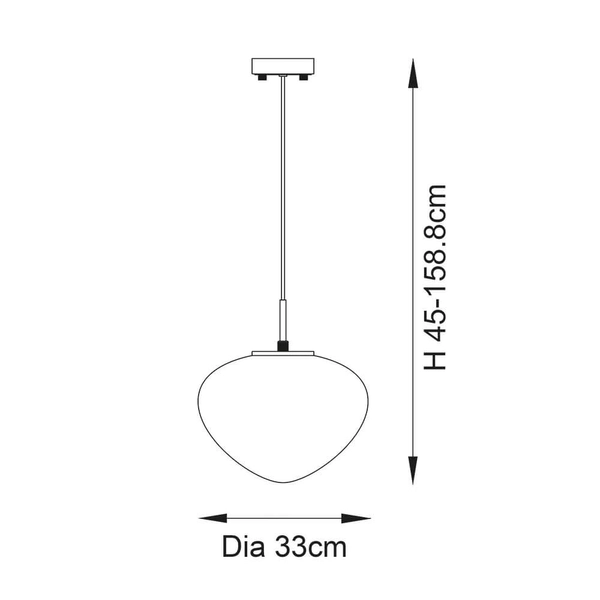 Wisząca lampa szklana Mali 98815 nad stół biała mosiądz