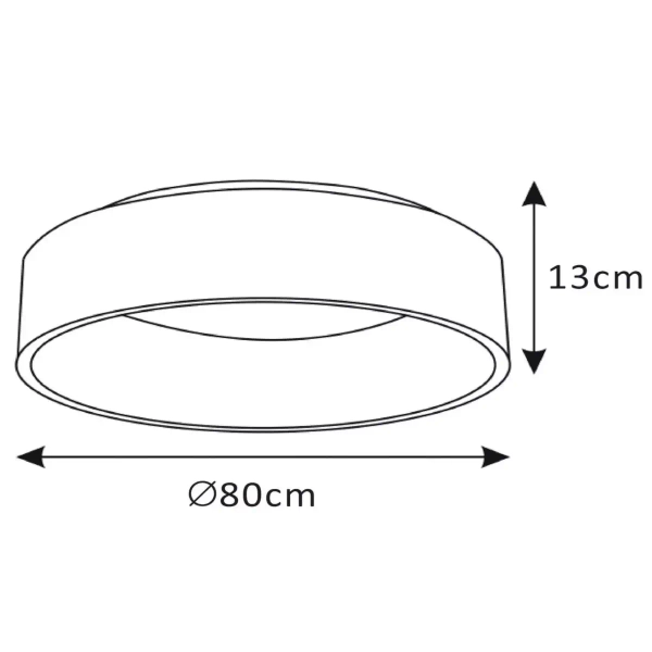 Okrągła lampa sufitowa Talowe 46100/80/31 Lucide LED 80W 3000K biała