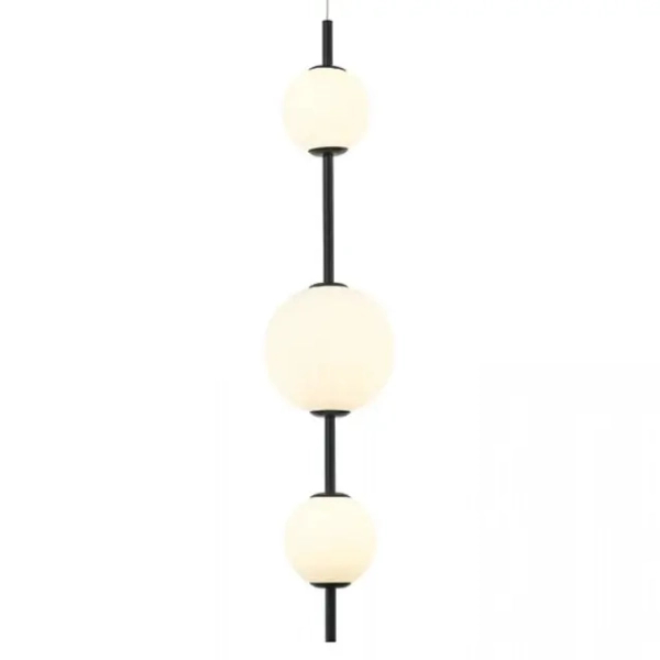 Ledowa lampa wisząca okrągła 20132 LED 13W 3000K kule szklane czarny