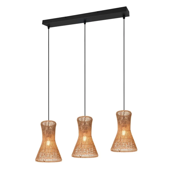 Jadalniana lampa wisząca BIJOU R31833026 boho brązowy czarny