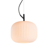Szklana lampa wisząca Rues PND-64536A-M-BL-OPA Italux biały czarny