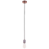 Loftowa LAMPA wisząca MILLENIA DS-M-010-03 RED COPPER Italux przewód OPRAWKA metalowa ZWIS industrialny miedziany