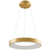 LAMPA wisząca GIULIA 5304-840RP-GD-3 Italux metalowa OPRAWA okrągła LED 40W 3000K zwis pierścień ring złoty