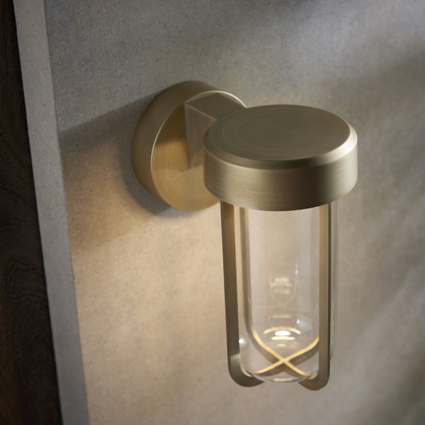 Elewacyjny kinkiet L&-192856 Light& LED 8W 2700K loft IP44 złoty