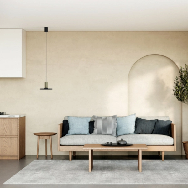 Nowoczesna lampa wisząca Hermanos 8100 czarny dysk do jadalni