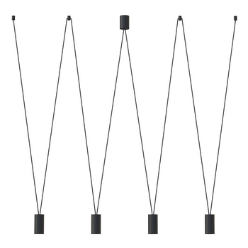 Czarna lampa wisząca More Tone 7822 minimalistyczna do sypialni