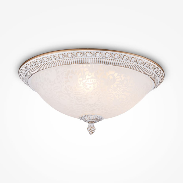 Lampa sufitowa pałacowa Pascal C908-CL-03-W Maytoni szklana antyczny brąz