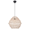 Ekologiczna lampa wisząca boho HIVE R31681036 czarny naturalny