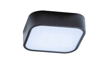 Łazienkowa lampa sufitowa Lucie kwadrat do łazienki czarna