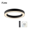 Owalna lampa sufitowa PURE LINES czarna 6310-13 1xLED 21W 2200-5500K na pilot CCT