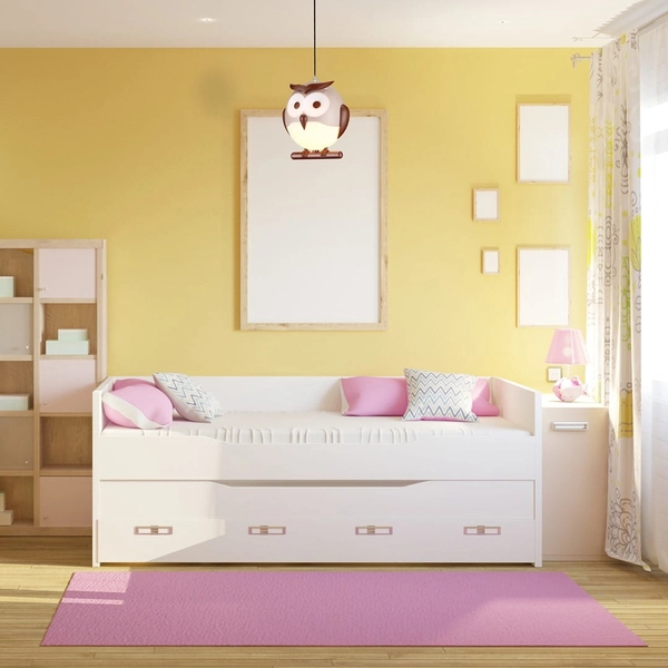 Dziecięca lampa wisząca OWL ML243 Milagro do pokoju dziecka sowa brązowa