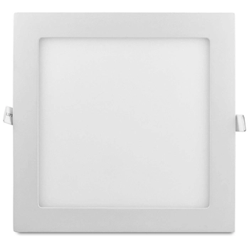 Wpuszczana LAMPA sufitowa MARS 303493 Polux podtynkowa OPRAWA metalowa LED 12W 3000K kwadratowy WPUST do zabudowy biały