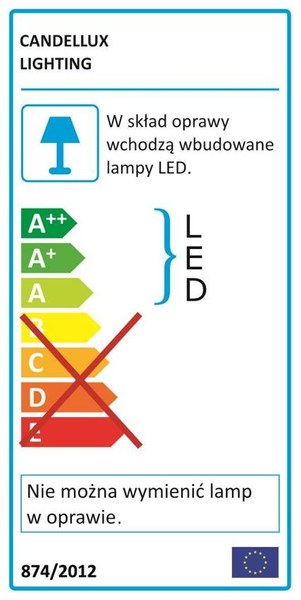 Łazienkowy plafon Nexit 10-66800 LED 24W 3000K IP44 chrom biały