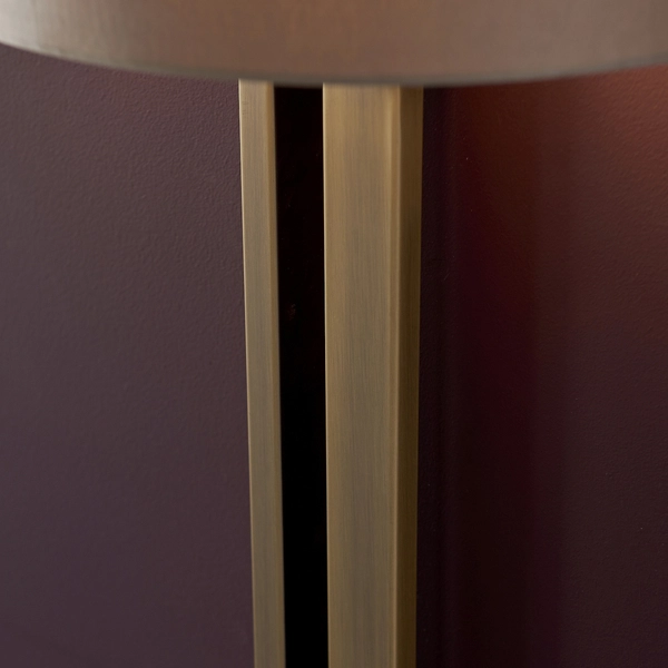 Ścienna lampa hampton L&-195452 Light& z abażurem ecru mosiądz OUTLET