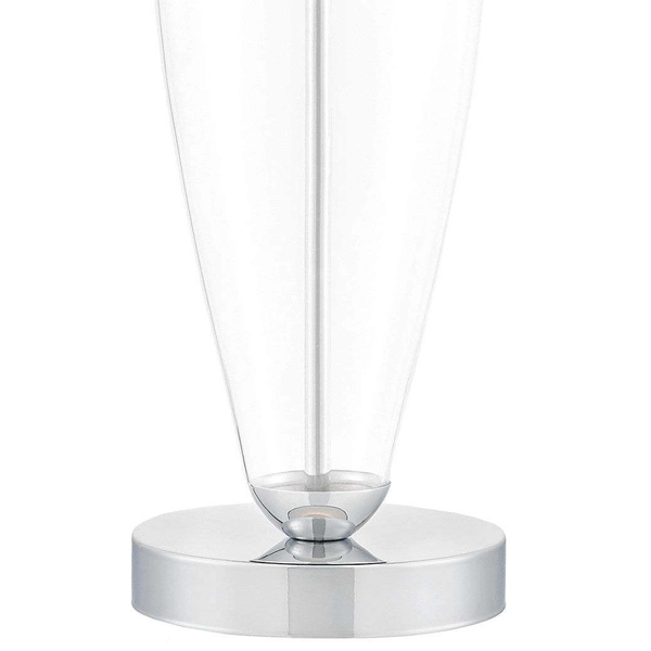 LAMPA stołowa REA 40604101 Kaspa stojąca LAMPKA salonowa biała przezroczysta