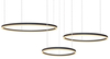 Lampa wisząca Halo AZ4975 100+80+60 LED 180W do salonu ringi czarne