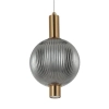 Lampa wisząca Lenti PND-83631-1-BRO-SG LED 7W 3000K kula przydymiona złota