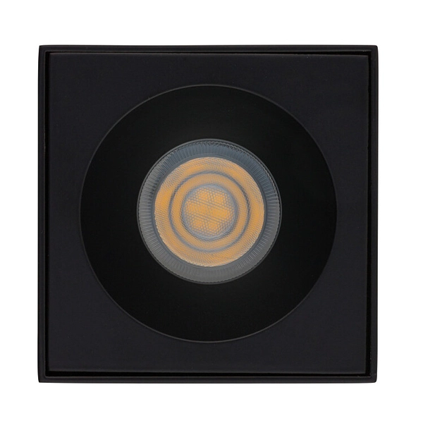 Nowoczesna lampa downlight BRAVO 8365 czarny spot prostokątny