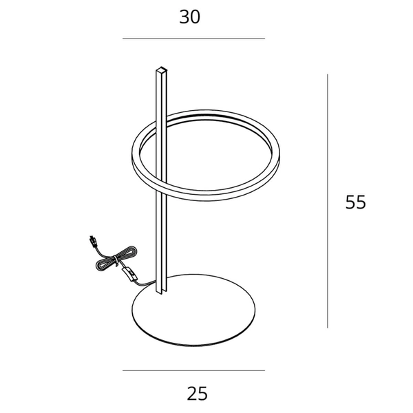 Lampa biurkowa Lozanna T0062 Maxlight Select LED 14W 3000K metalowa brązowa