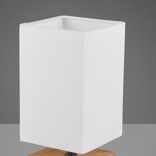 Nocna lampka Woody R50171030 RL Light kostka eko japandi drewniana biała