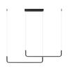 Minimalistyczna lampa wisząca Malawi LP-1015/2P LED 20W CCT czarne
