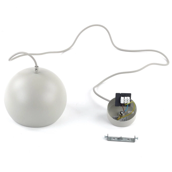 Zwisająca lampa do jadalni Zoe 10172 nad wyspę metalowa beżowa