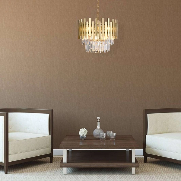 Glamour LAMPA wisząca ASPEN ML5999 Milagro okrągła OPRAWA metalowy ZWIS na łańcuchu złoty