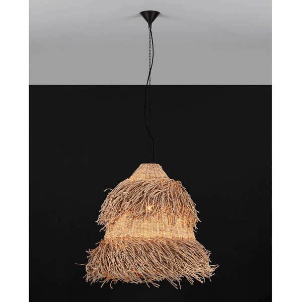 Zwisająca pleciona lampa JACINTO LE44520 boho ekologiczna naturalna