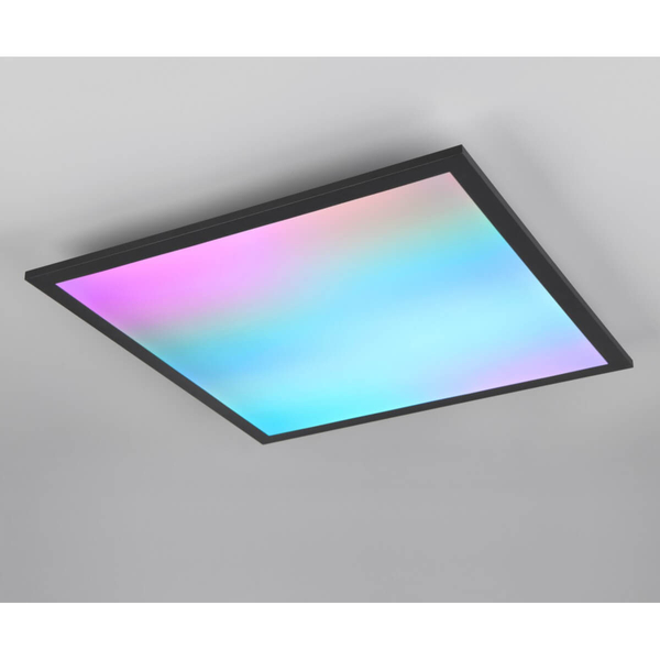 Kwadratowa lampa sufitowa Beta R67664532 LED 18W 2700-6500K czarny
