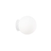 Ścienna lampa szklana Mapa biała metalowa 1xG9 4W do sypialni okrągła 310787