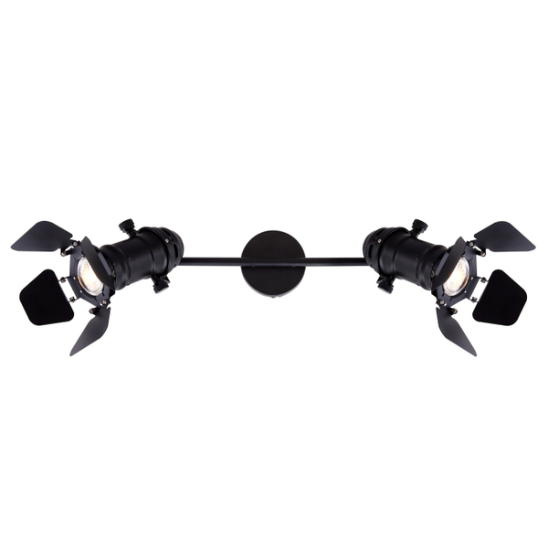 Regulowana lampa sufitowa retro EGON 54650-2B czarny